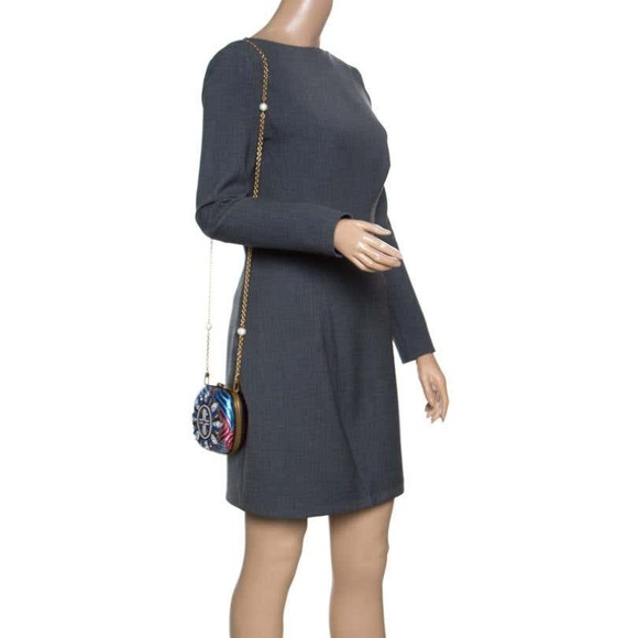 Gucci Broadway Brocade Pearl Embellished Clutch - Picture 6 of 8